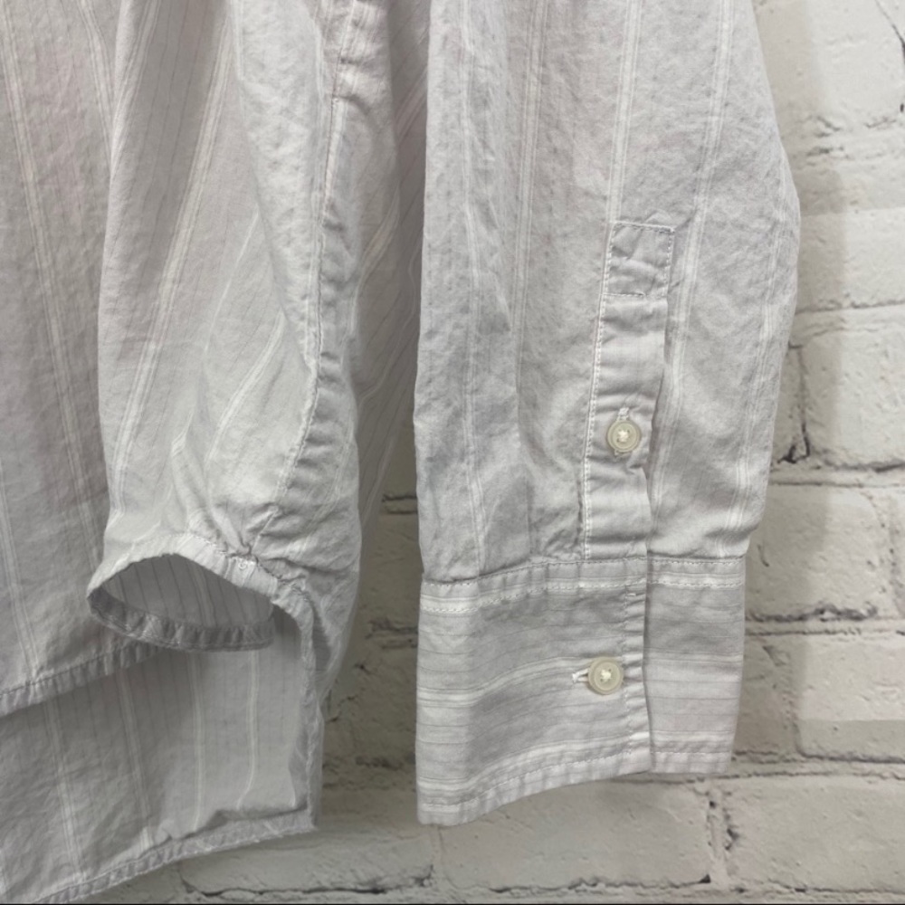 Everlane White Striped Button Down Shirt - Picture 5 of 9